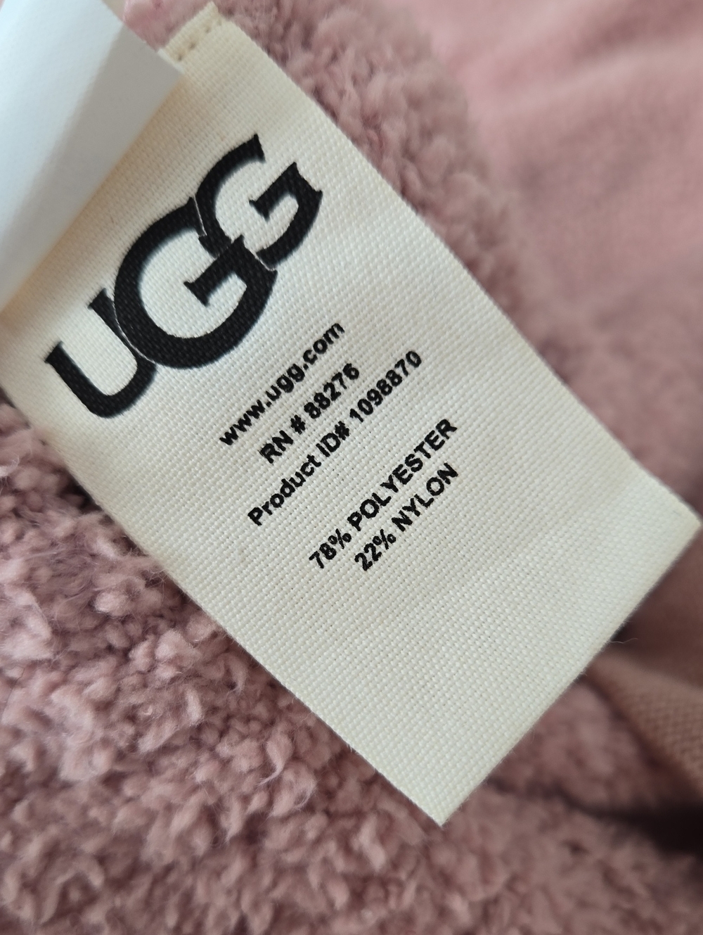 UGG Fremont Open Front Cardigan Pink Fuzzy Knit Cozy Oversized Loungewear XL - Picture 6 of 8